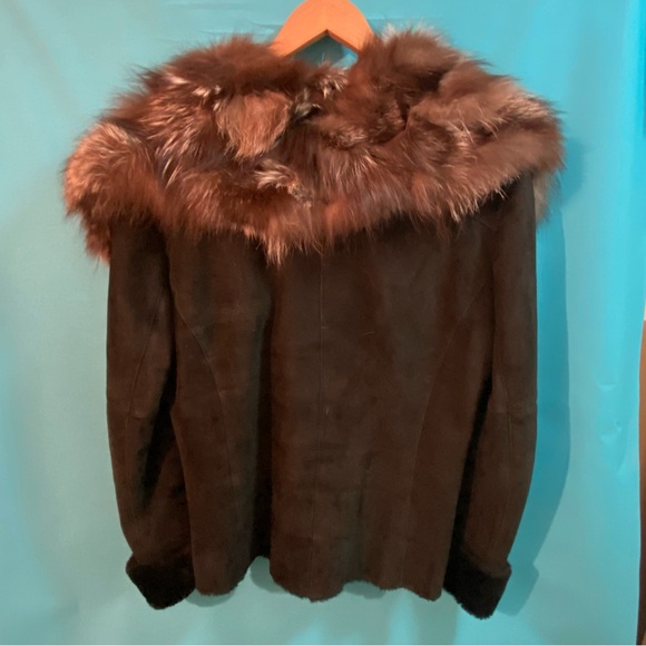 Italian fur trim shearing jacket - Picture 2 of 12
